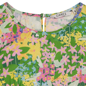OMNES Floral Midi Dress Green