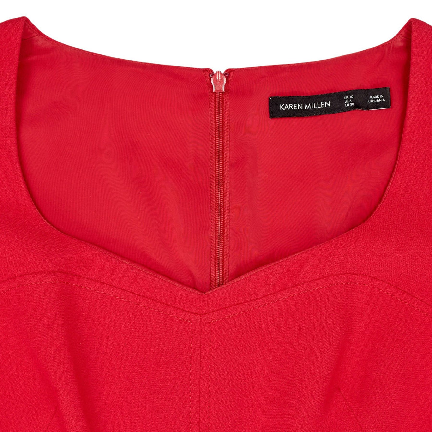 Karen Millen Red Belted Dress