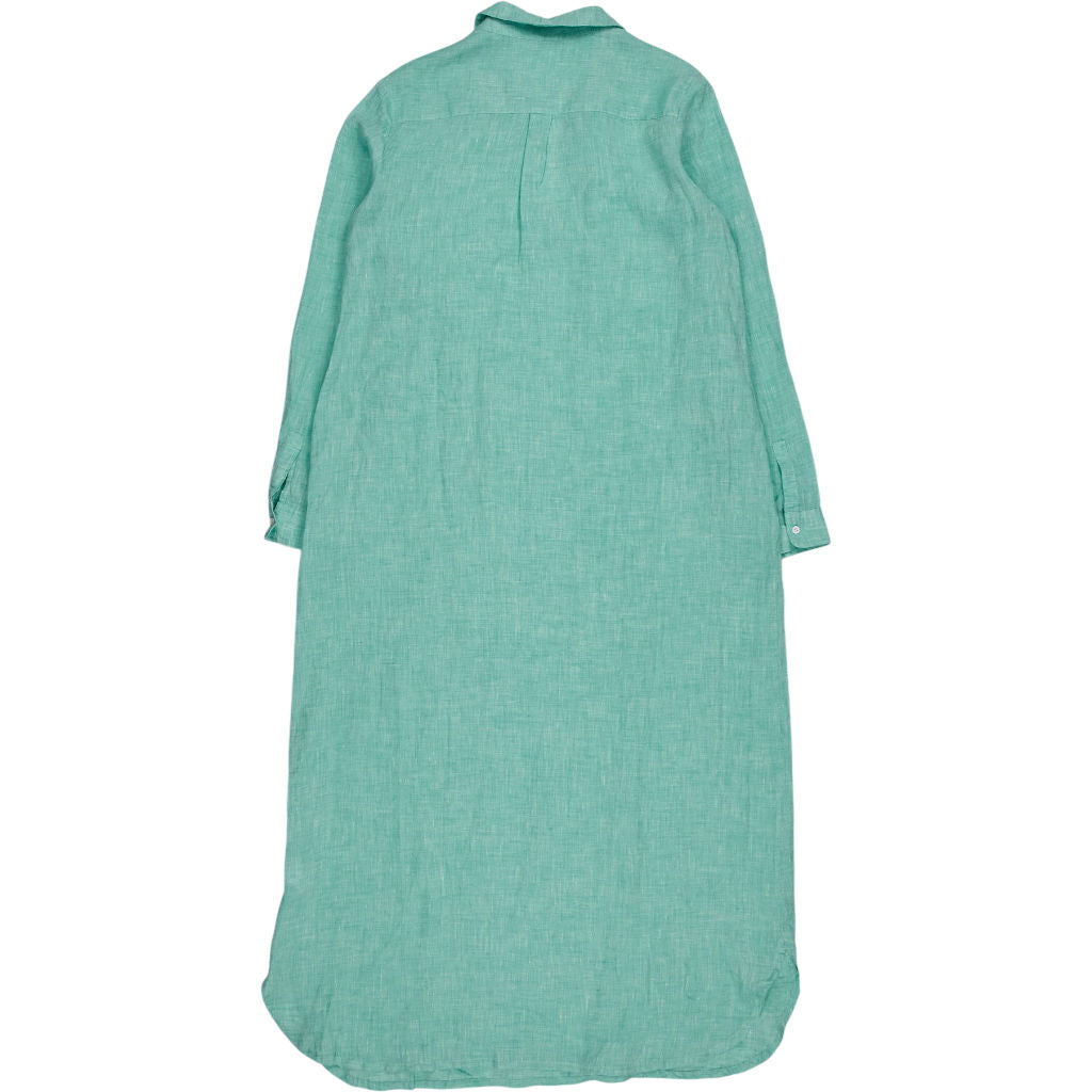NRBY Green Linen Dress