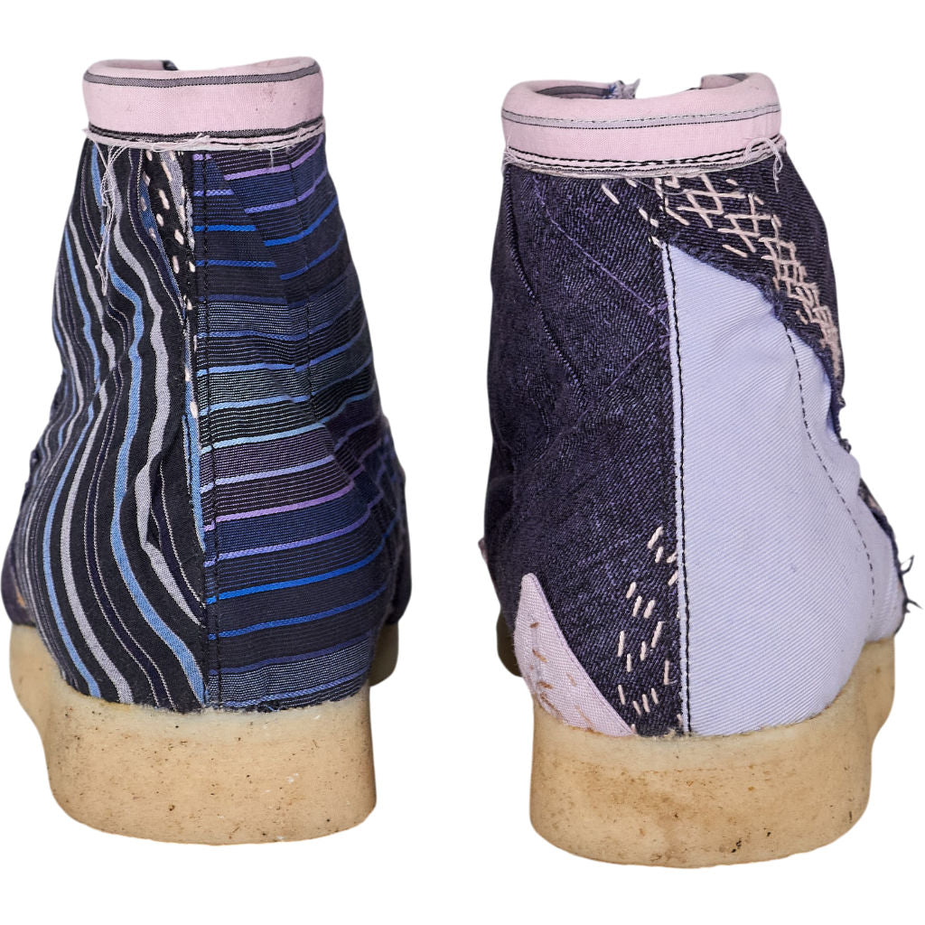 By Walid Pink Anka Lace-Up Shoes