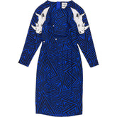 CBKD x BNKR Blue Matangi Jumanji Print Dress