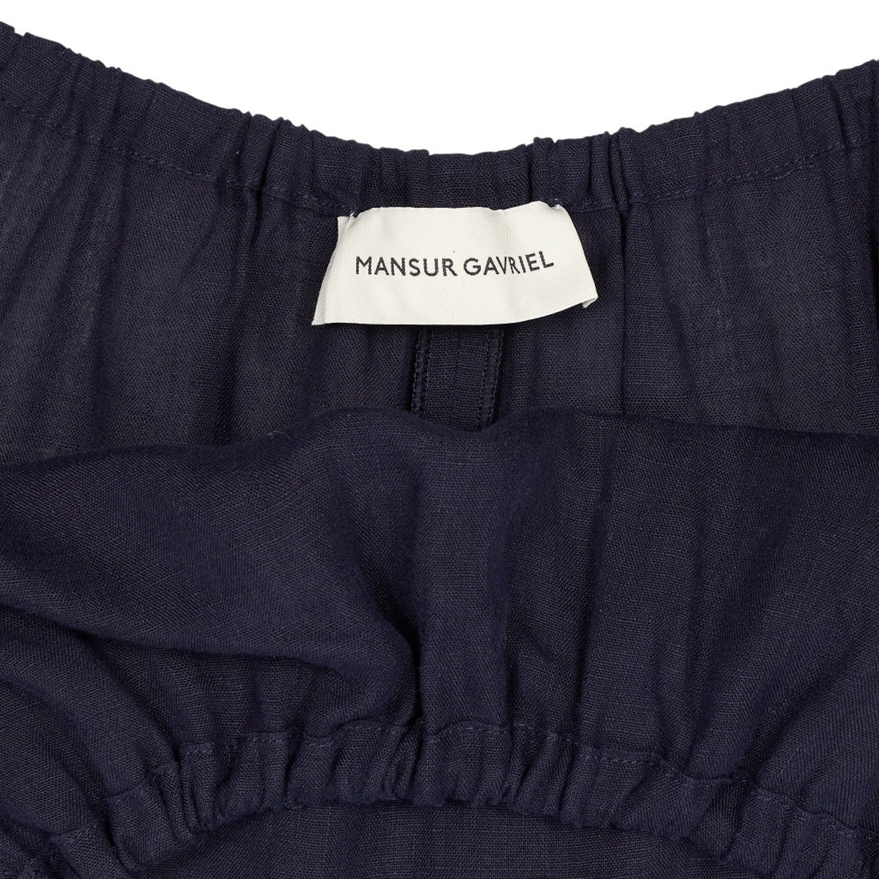 Mansur Gavriel Navy Linen Jumpsuit