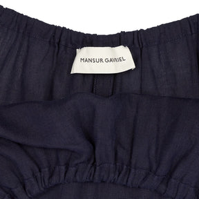Mansur Gavriel Navy Linen Jumpsuit