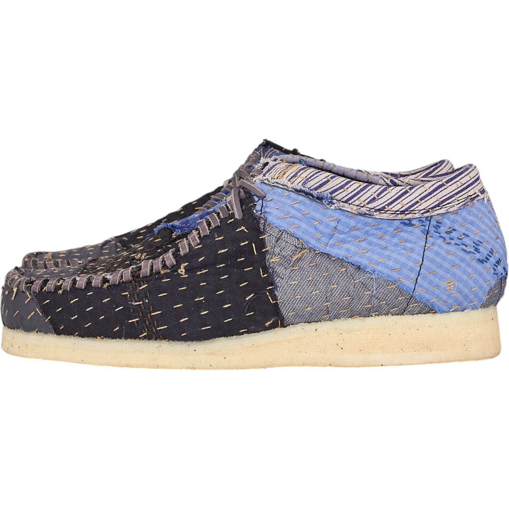 By Walid Patchwork Trainers Blue