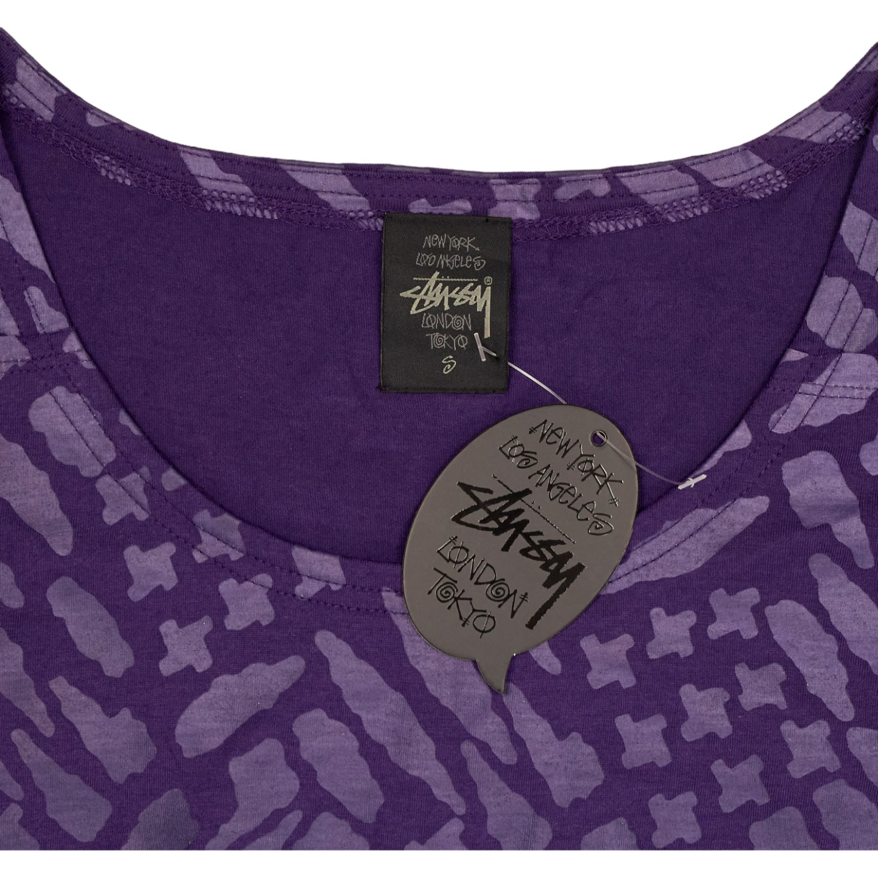 Stussy Purple Patterned Top