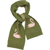 OMNES Green Molly Swan Scarf