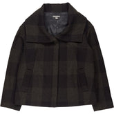 Gap Green/Black Check Wool Coat