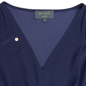 WYSE London Navy Midi Dress