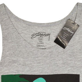 Stussy Grey Maison Stussy Racer Tank Top