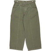 seventy + mochi Olive Green Cotton Trousers