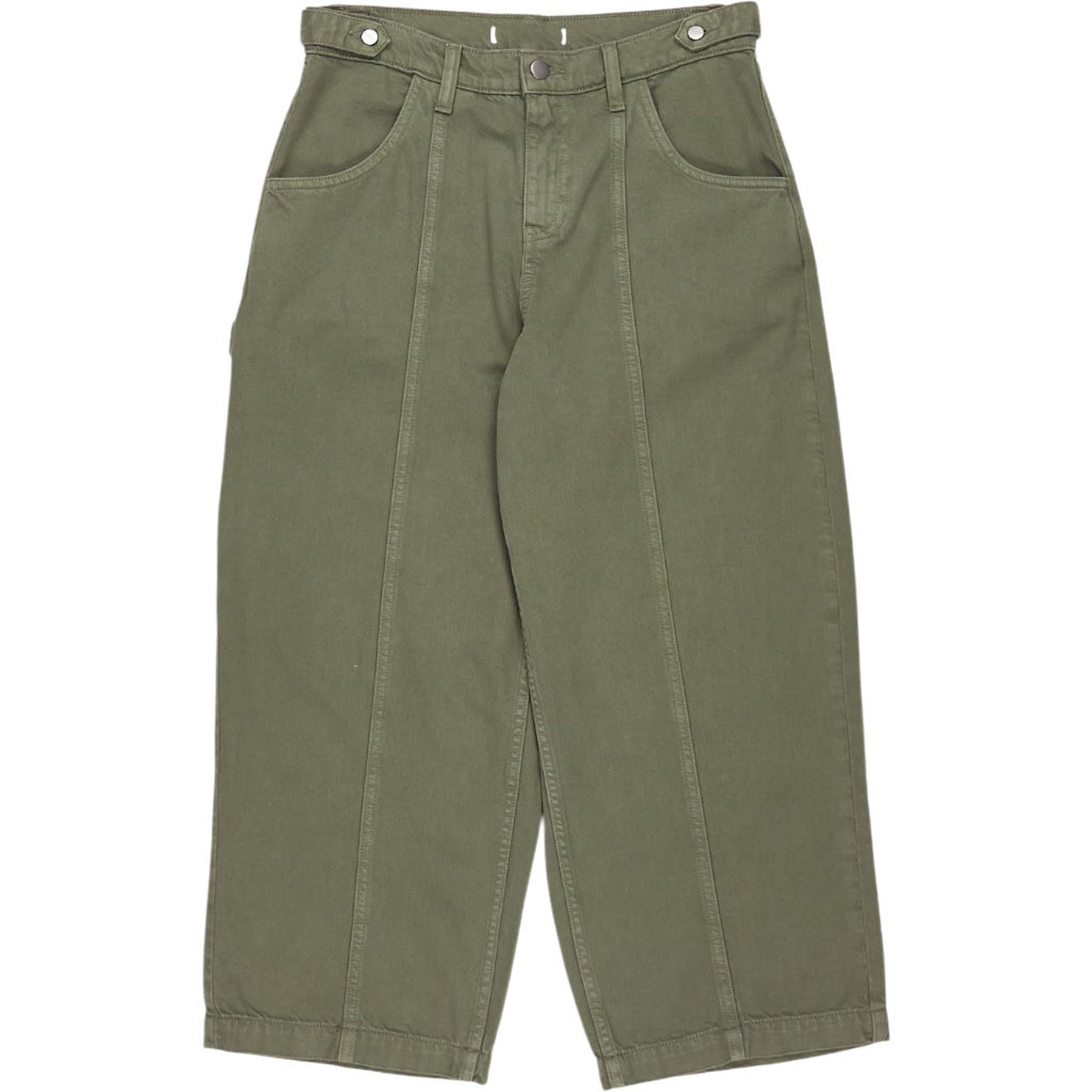 seventy + mochi Olive Green Cotton Trousers