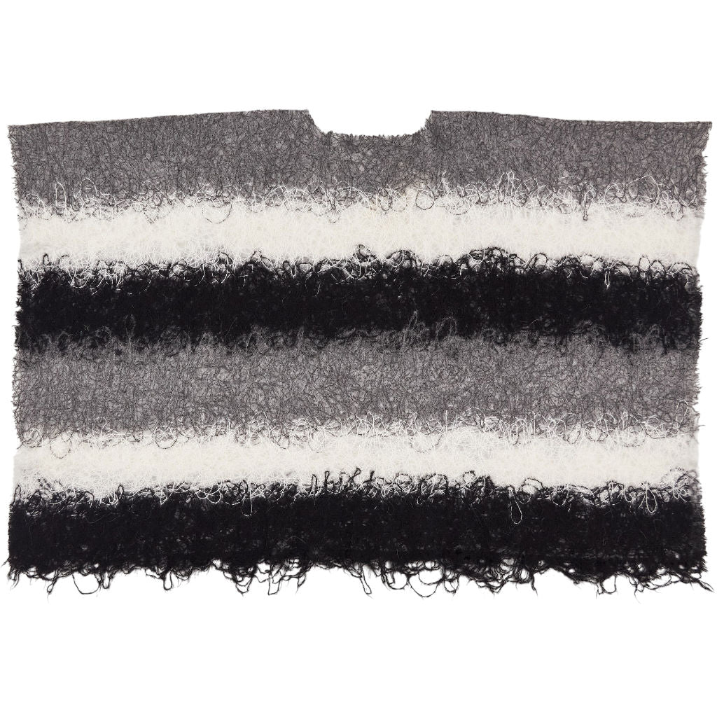 James Lakeland Black Grey Bicolor Tie Dye Knit