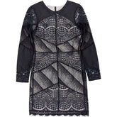 Sandro Black Lace Sheath Dress