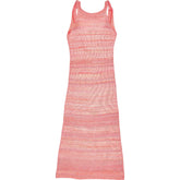 OMNES Pink Crochet Knit Dress
