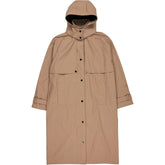 Lands' End Beige Hooded Rain Coat