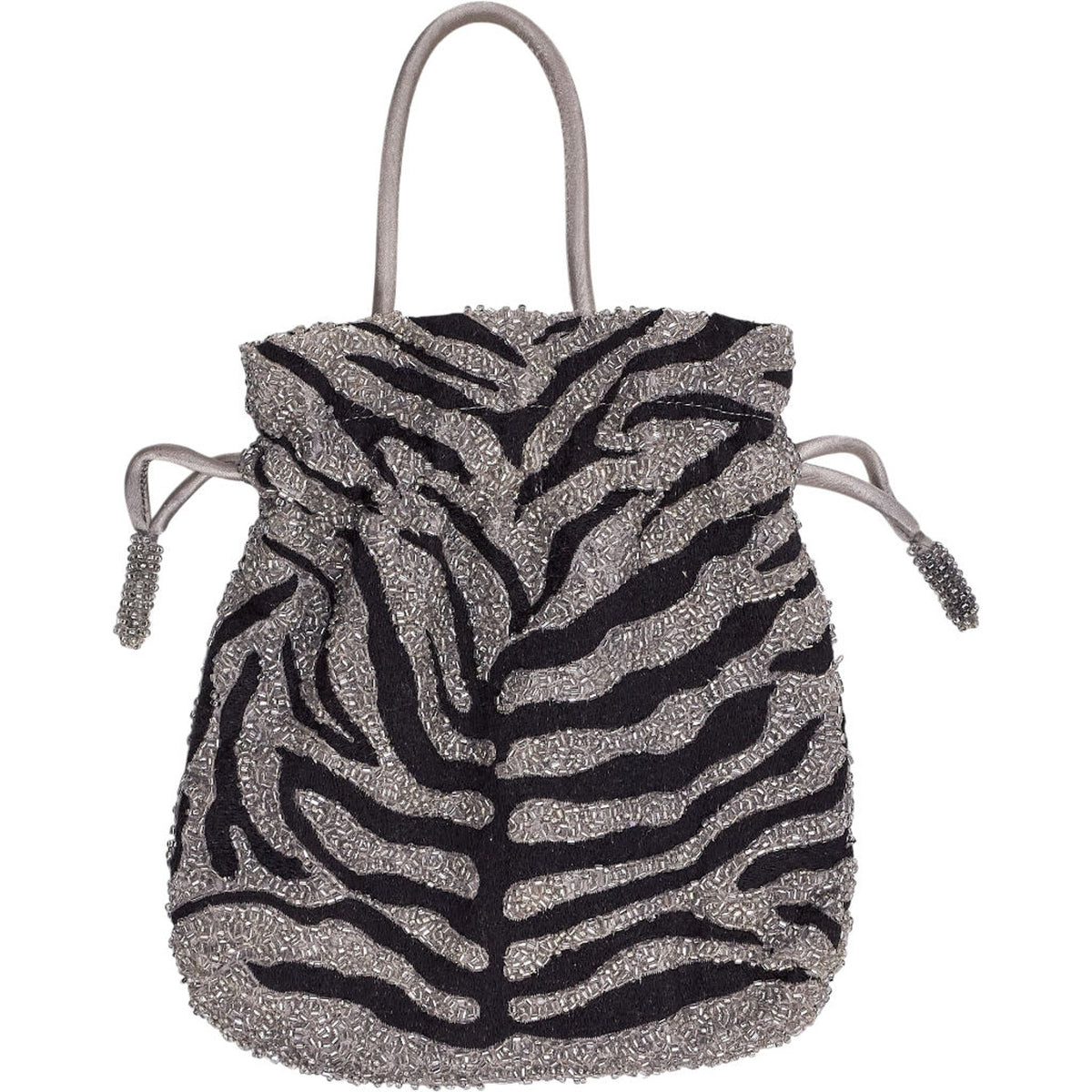 Pull & Bear Black Beaded Bag