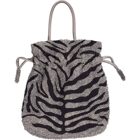Pull & Bear Black Beaded Bag