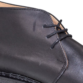 YMC Black Leather Platform Boots