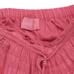 Zadig & Zoltaire Pink Lace Trim Mini Skirt