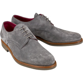 Manolo Blahnik Grey Suede Derby Shoes
