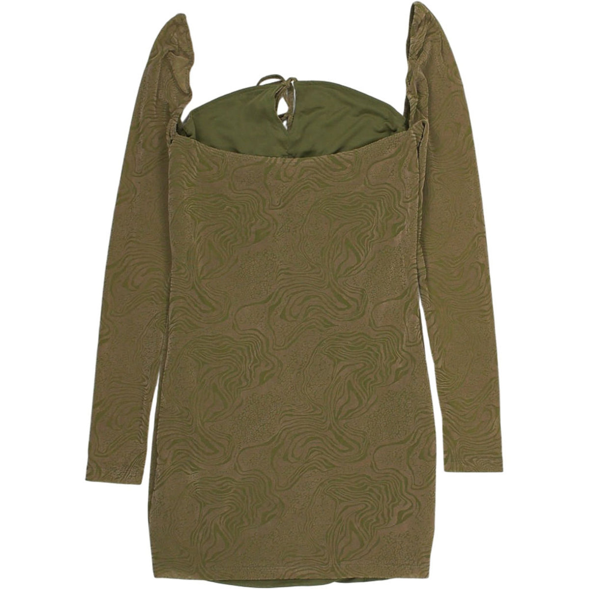 Motel Olive Long Sleeve Devore Dress