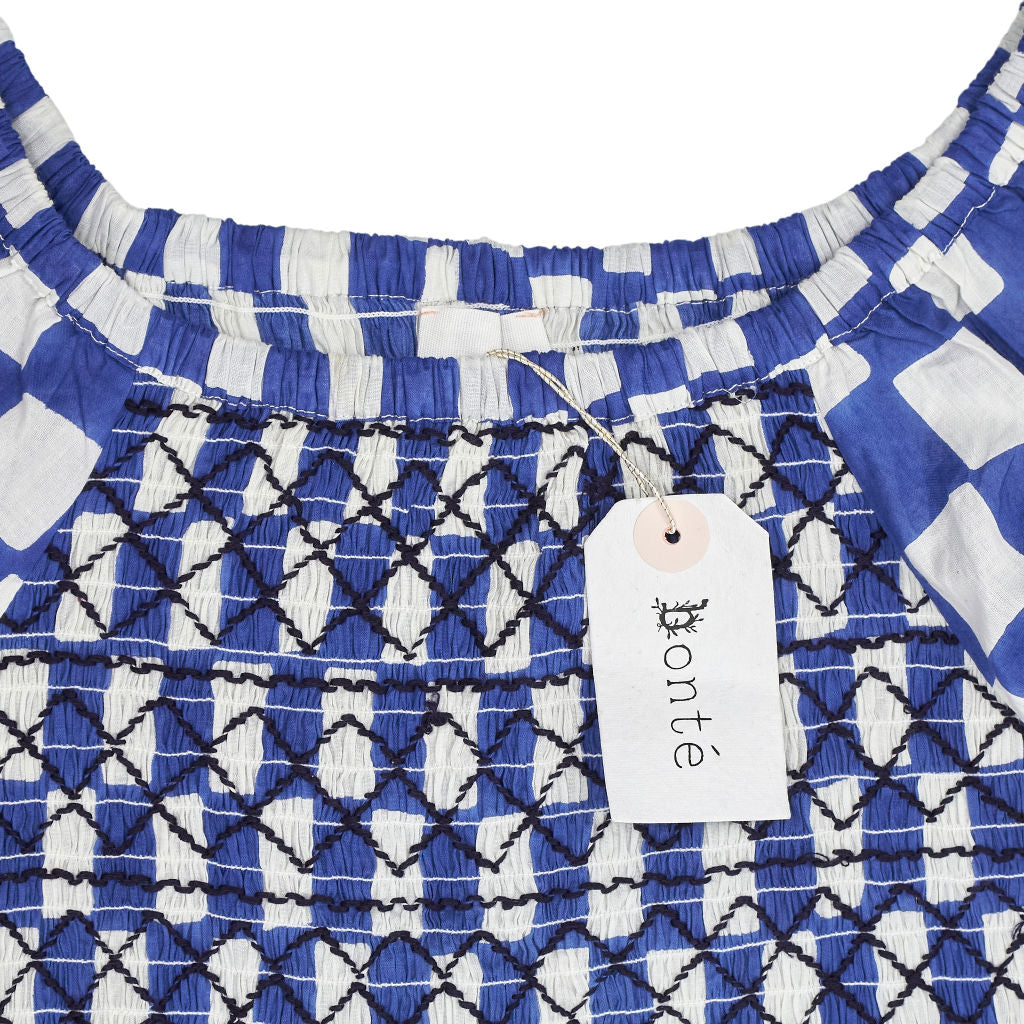 Bonté Blue White Lapis Luna Dress