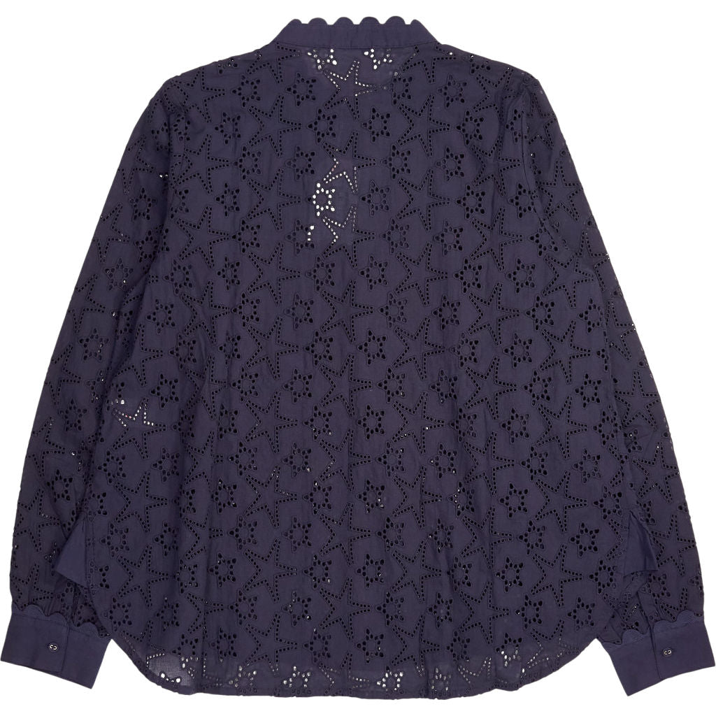 Bonté Midnight Navy Broderie Star Genette Shirt