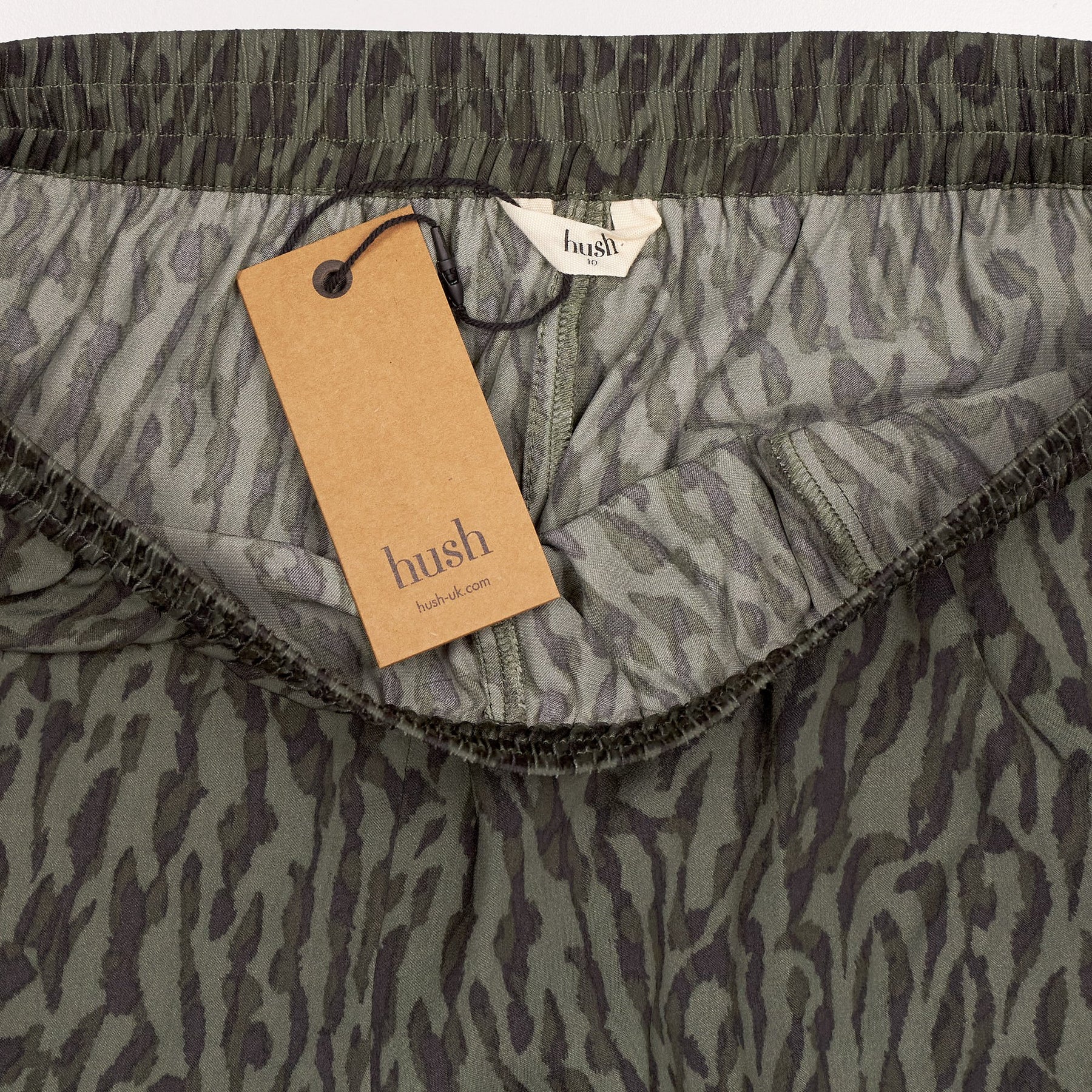 Hush Khaki Animal Abstract Culotte UK 10