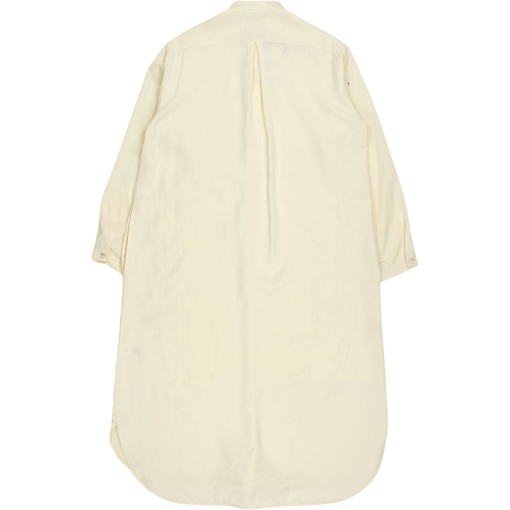 Studio Nicholson Milk Dry Drape Twill Shirt Dress