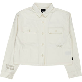 Vans White Lonely For You Cropped Shirt
