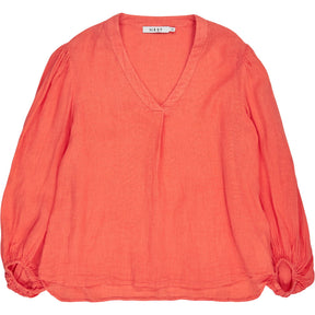 NRBY Coral Linen Blouse