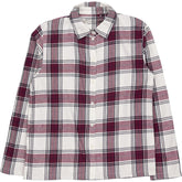 Schiesser Maroon White Check Shirt