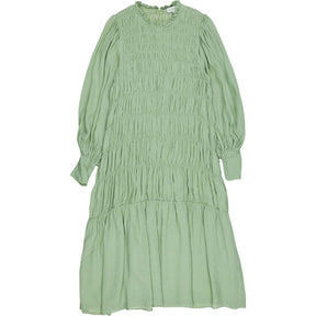 Witchery Green Smocked Midi Dress