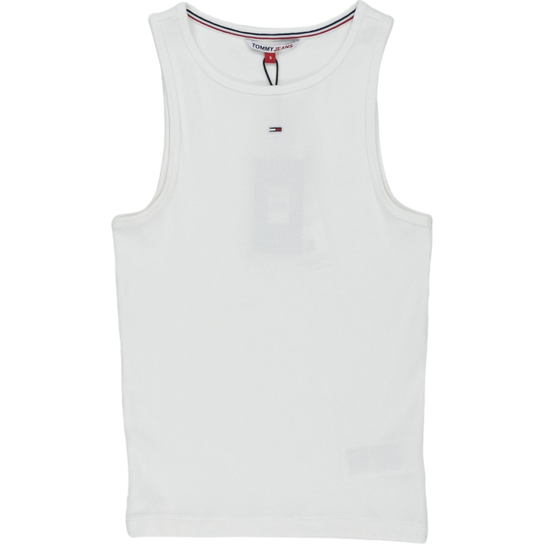 Tommy Jeans White Rib Tank Top