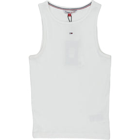 Tommy Jeans White Rib Tank Top