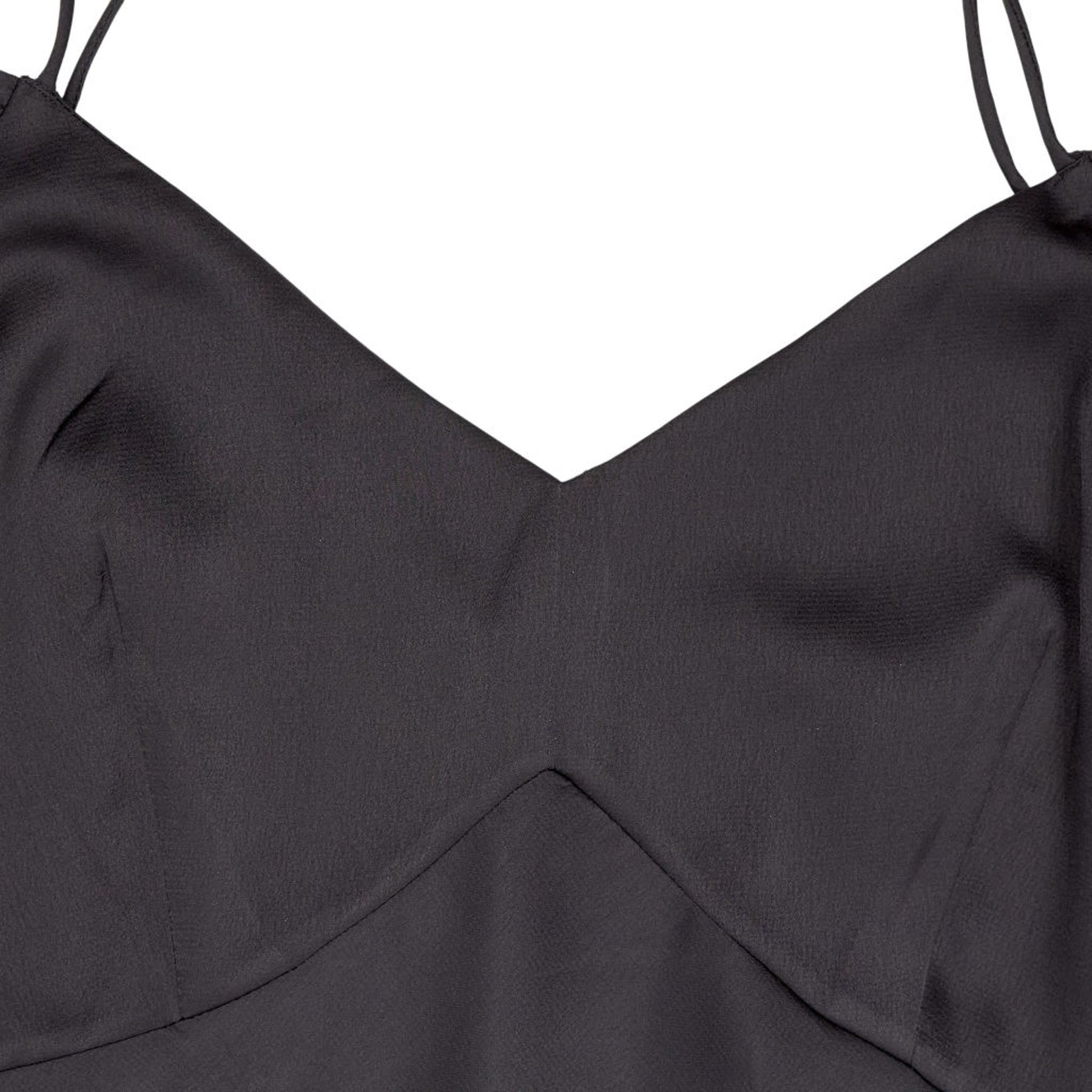 OMNES Black Anthia Drop Shoulder Midi Dress