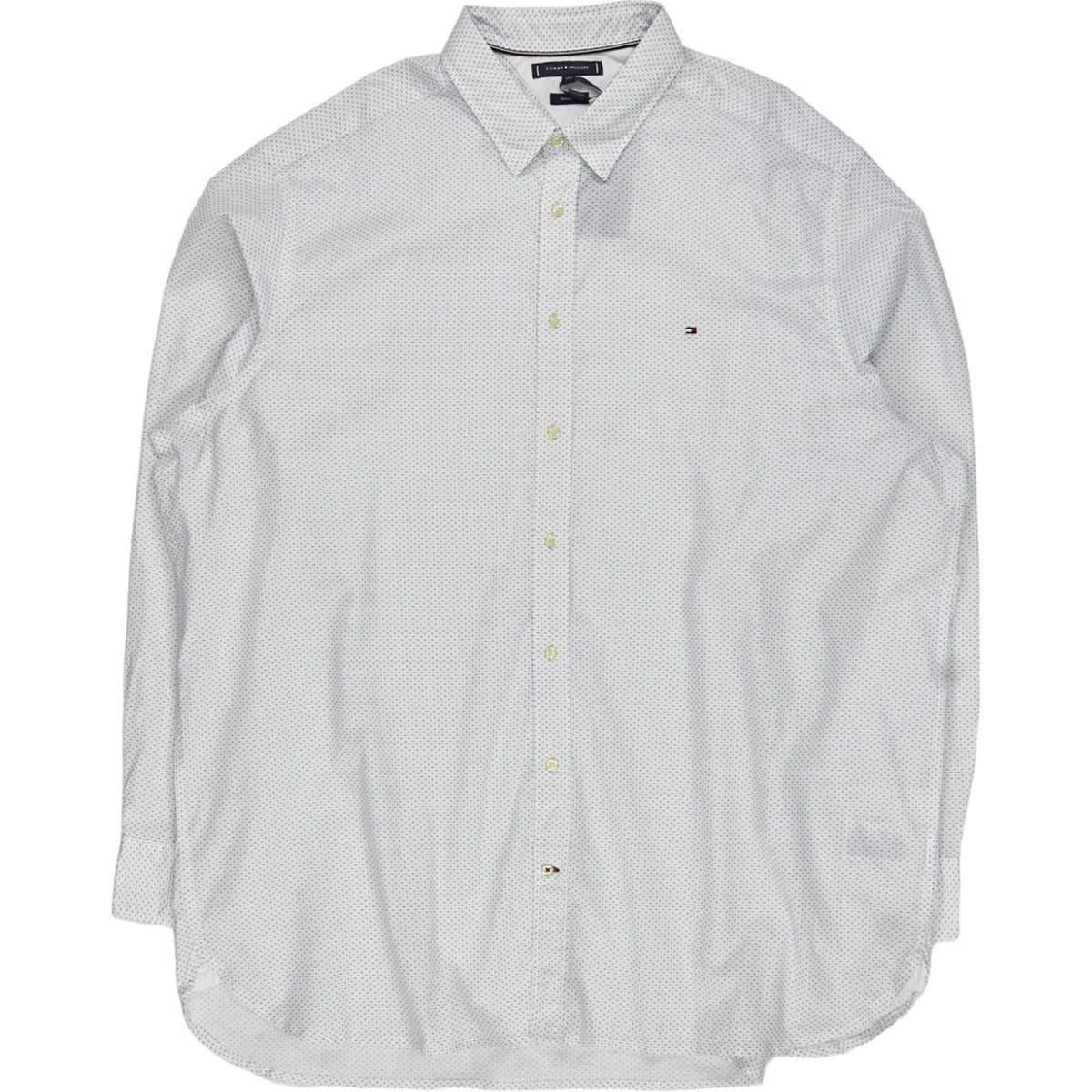 Tommy Hilfiger White Dot Pattern Shirt Regular Fit
