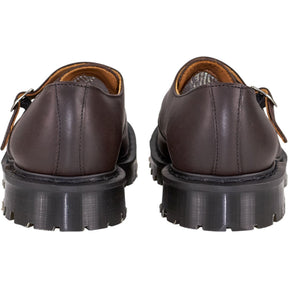 YMC Brown Leather Monk Strap Shoes