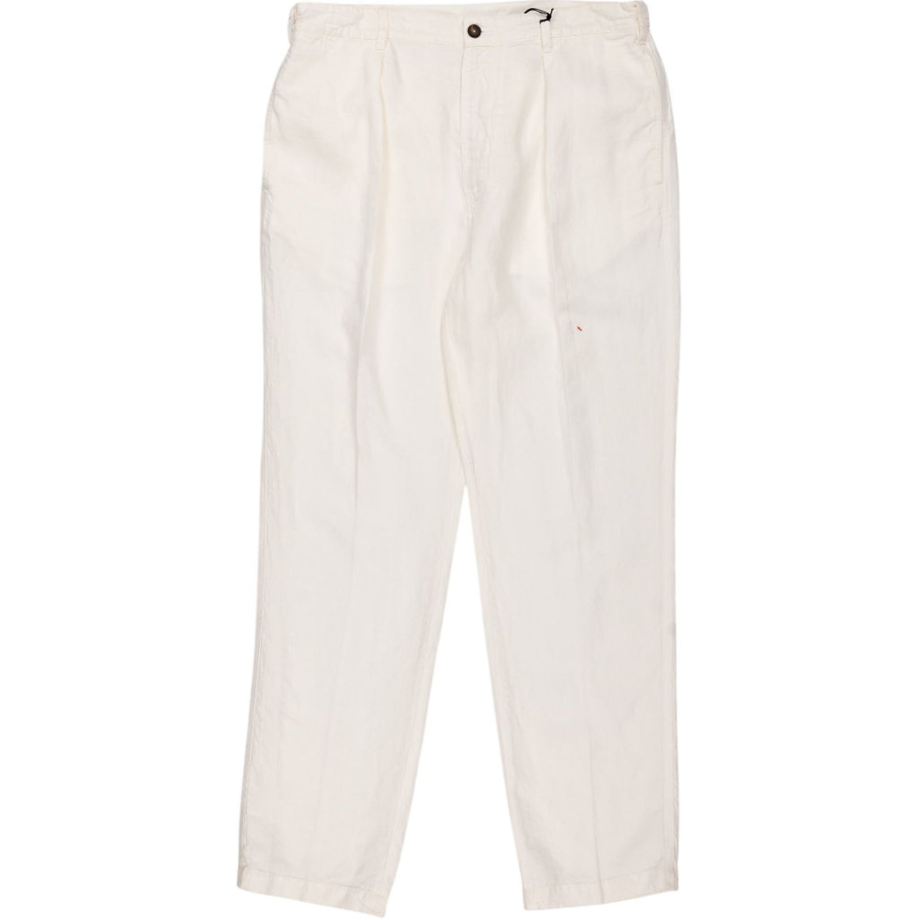 Drake's White Linen Trousers