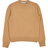 Baukjen Taupe Wool Blend Crew Neck Jumper