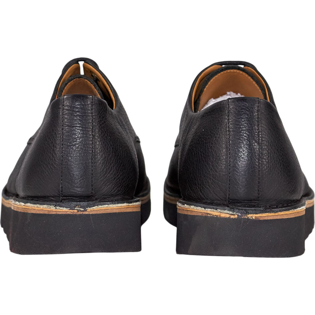 Grenson Black Leather Derby Shoes