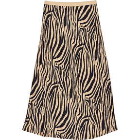 Anine Bing Beige Zebra Print Skirt