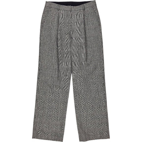 Baukjen Black & White Check Wool Trousers