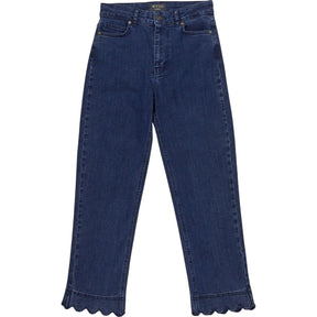 WYSE Blue Scallop Hem Jeans
