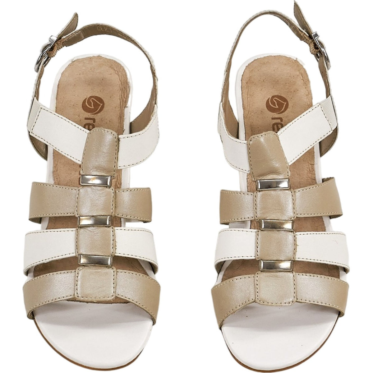 Remonte White Combination Newark Sandal