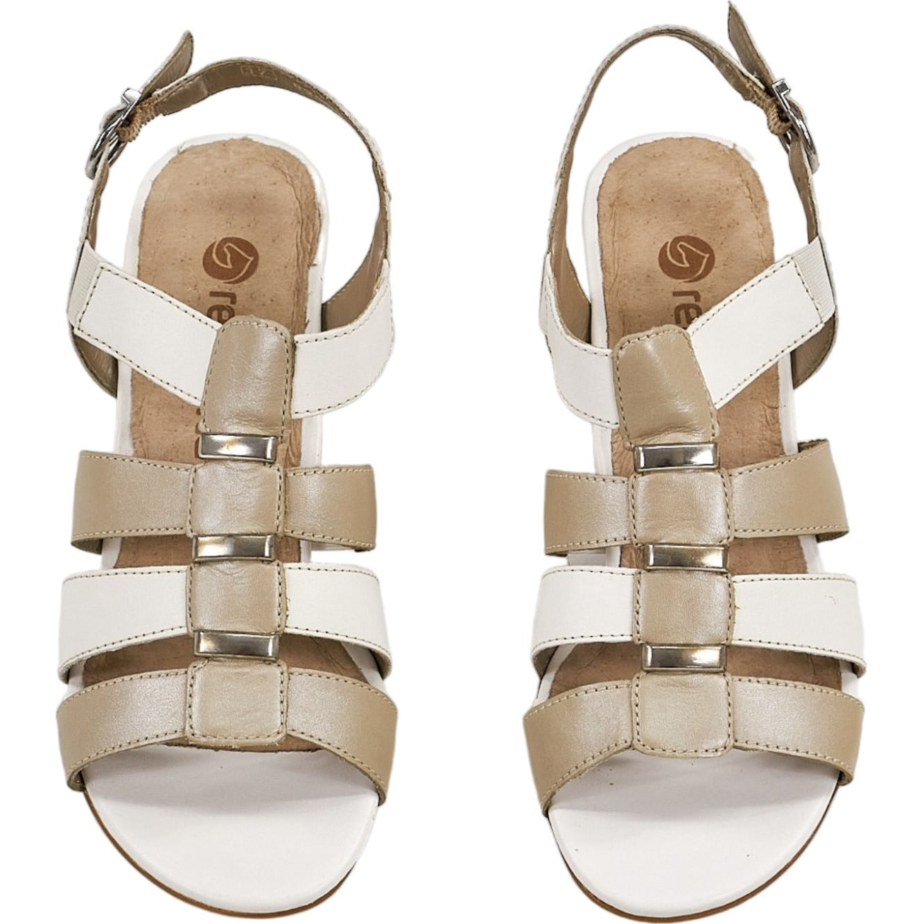 Remonte White Combination Newark Sandal