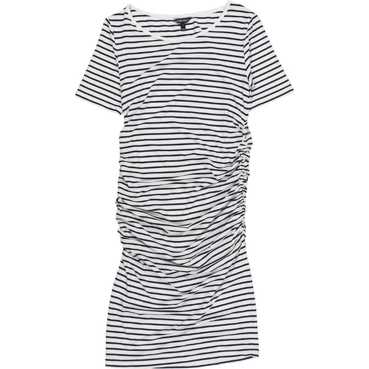 Isabella Oliver Stripe Ruched Midi Dress
