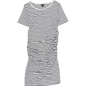 Isabella Oliver Stripe Ruched Midi Dress