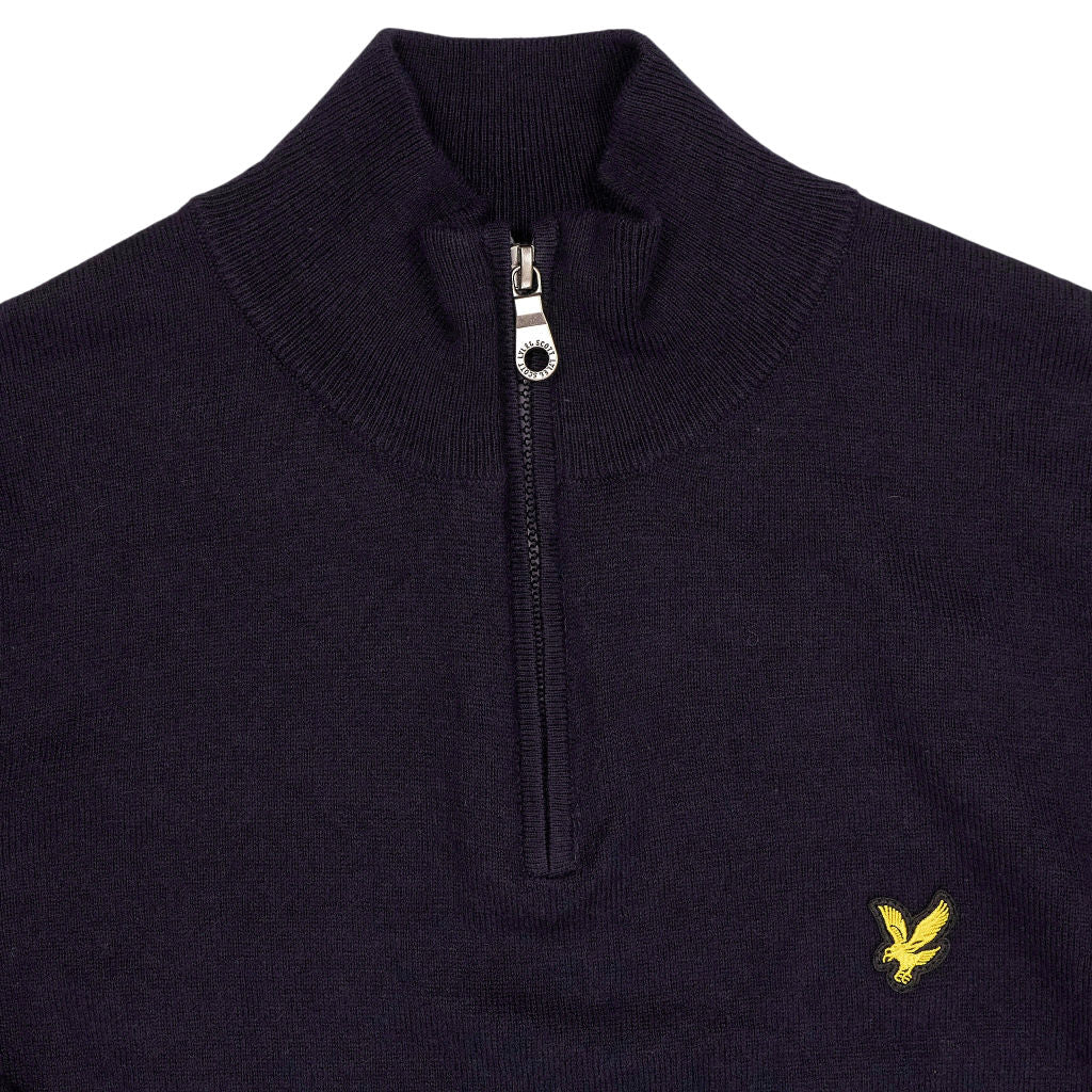 Lyle & Scott Navy Half Zip Jumper