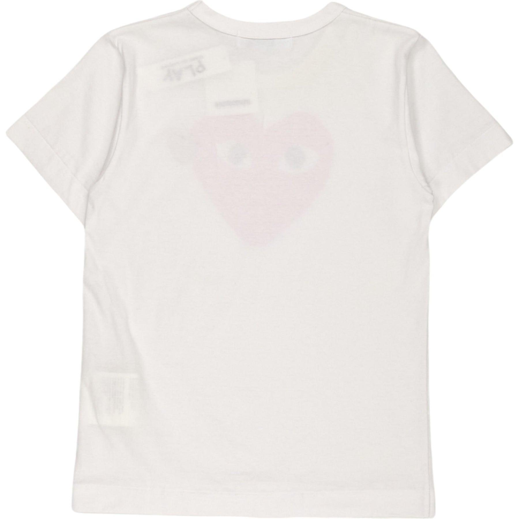 Comme des Garçons White Pink Heart T-Shirt